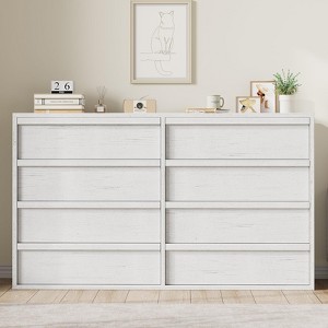 Jojoka 6/7 /8Drawer Dresser for Bedroom, Modern Double Dresser Organizer Large Storage, Wooden Chest of Drawers for Bedroom - 1 of 4