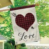 Love Heart Valentine's Day Burlap House Flag 28" x 40" Everyday Love Briarwood Lane - 4 of 4