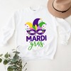 Simply Sage Market Women's Graphic Sweatshirt Mardi Gras Mask - 2 of 4