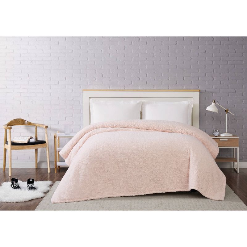 Marshmallow Faux Shearling Bed Blanket - Brooklyn Loom, 6 of 8