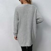Coolmee Women's Long Sleeve Open Front Cardigans Chunky Knit Draped Sweaters Outwear - 4 of 4