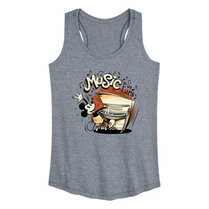 Women's - Disney - Music To My Ears Graphic Racerback Tank - 1 of 4