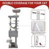 Cat Tree for Large Cats, Features Scratching Post, Cat Condo, Platforms, Tunnel, Hammock, Food Station & Bowls - 2 of 4