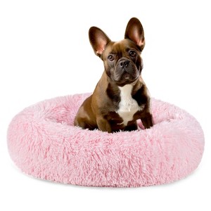 PetAmi Calming Dog Bed for Puppy Cat Kitten, Round Washable Pet Bed, Anti Anxiety Cuddler, Fluffy Plush Circular Donut Bed - 1 of 4