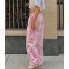BLUEMING Womens Cargo Pants Women Baggy Parachute Pants Low Waisted Drawstring Wide Leg Pants Festival Outfits - 2 of 4