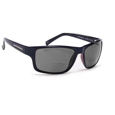 Coyote Eyewear BP-13 Polarized Bi-Focal Reading Sunglasses in Black w/ Brown Lens ; +1.50