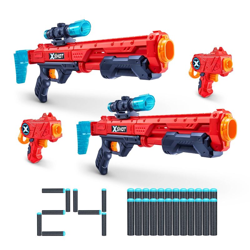 X-Shot EXCEL Combo Pack - Two Hawk Eye &#38; Two Micro Blasters by ZURU, 1 of 16