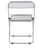 Transparent Folding Chair Chair Pc Plastic Living Room Seat - 2 of 4