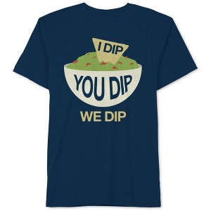 Hybrid Mens I Dip You Dip We Dip Graphic T-Shirt, Blue, Medium - 1 of 1