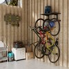 Mount-It! WheelsUp Series Wall Mount with Shelf for 3 Bikes Accessory Mounts - Black - 3 of 4