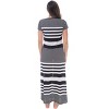 Just Love Womens Stripe Maxi Dress Knit Jersey T-Shirt Dress for Women - 3 of 3