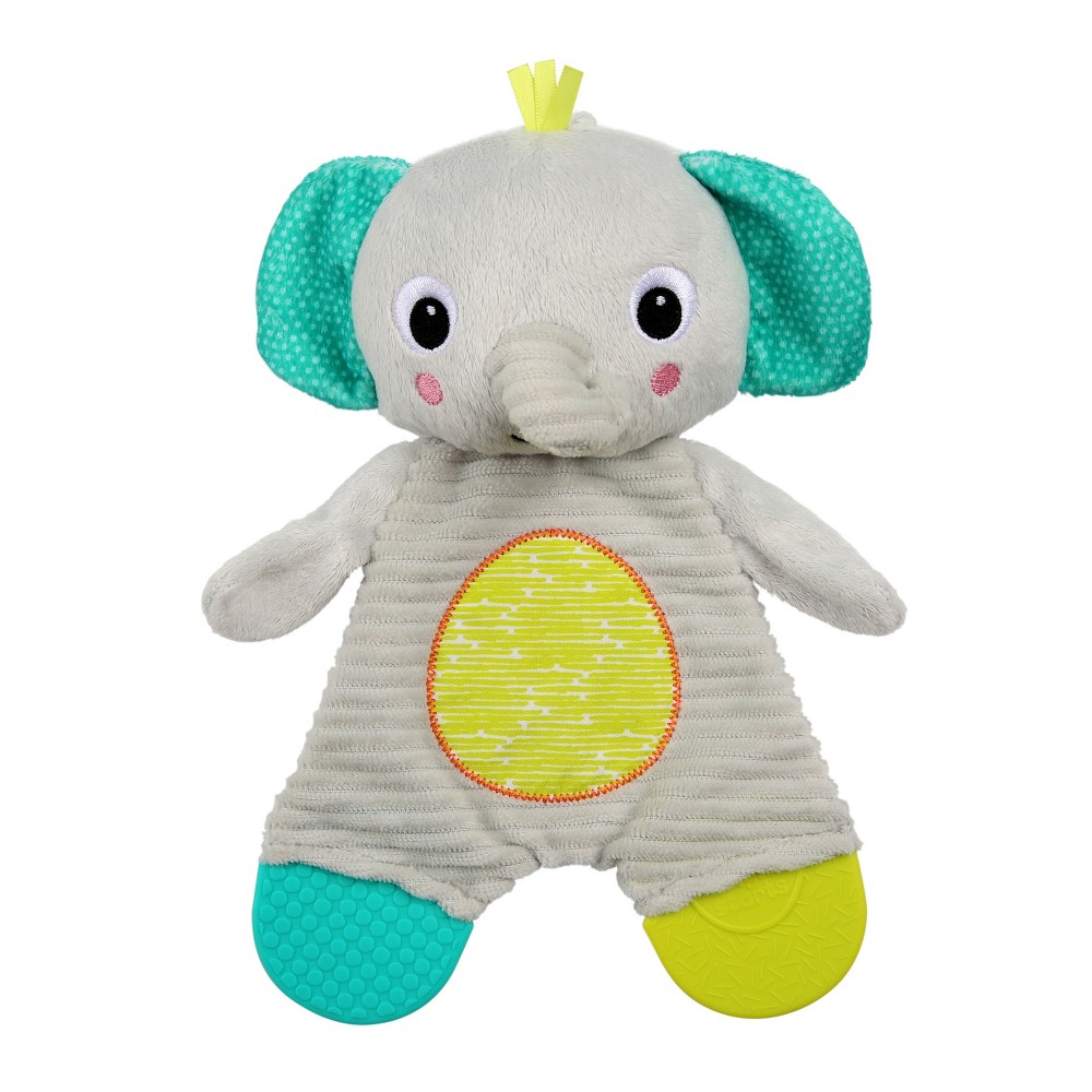 Photos - Bottle Teat / Pacifier Bright Starts Snuggle & Teethe Plush Teether - Elephant 