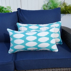 Moda Furnishings Outdoor Reversible Throw Pillow (Set of 2) - 1 of 4
