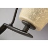 Progress Lighting Bravo Collection 1-Light Wall Sconce, Brushed Nickel, Etched Glass Shade - 4 of 4