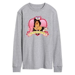 Men's - Wizard of Oz - Heart Scarecrow Long Sleeve Graphic T-Shirt - 1 of 4