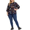Agnes Orinda Women's Plus Size Casual Pullover Owl Print Comfty Pullover Sweatershirts - 2 of 4