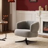 KWPZQEB Leisure Swivel Accent Chair, 360 Degree Swivel Sofa Chair with Curved Handle & Upholstered, Barrel Chair for Bedroom, Balconie, Living Room - 3 of 4