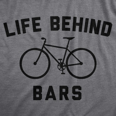 Мужские футболки Crazy Dog T-Shirts, Inc. Mens Funny T Shirts Life Behind Bars Sarcastic Bicycle Graphic Novelty Biking Tee for Men - Crazy Dog Men's T Shirt With Sarcastic Sayings Dark M — фото 2