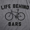 Mens Funny T Shirts Life Behind Bars Sarcastic Bicycle Graphic Novelty Biking Tee For Men - Crazy Dog Men's T Shirt - 2 of 4