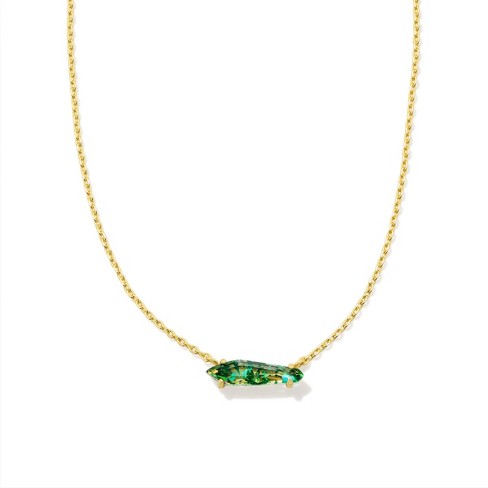 Kendra Scott Indie Pendant Necklace Teal Glass Over Green Target