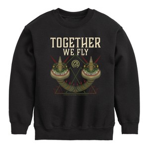 Boys' - How to Train Your Dragon - Together We Fly Graphic Long Sleeve Fleece Sweatshirt - 1 of 4