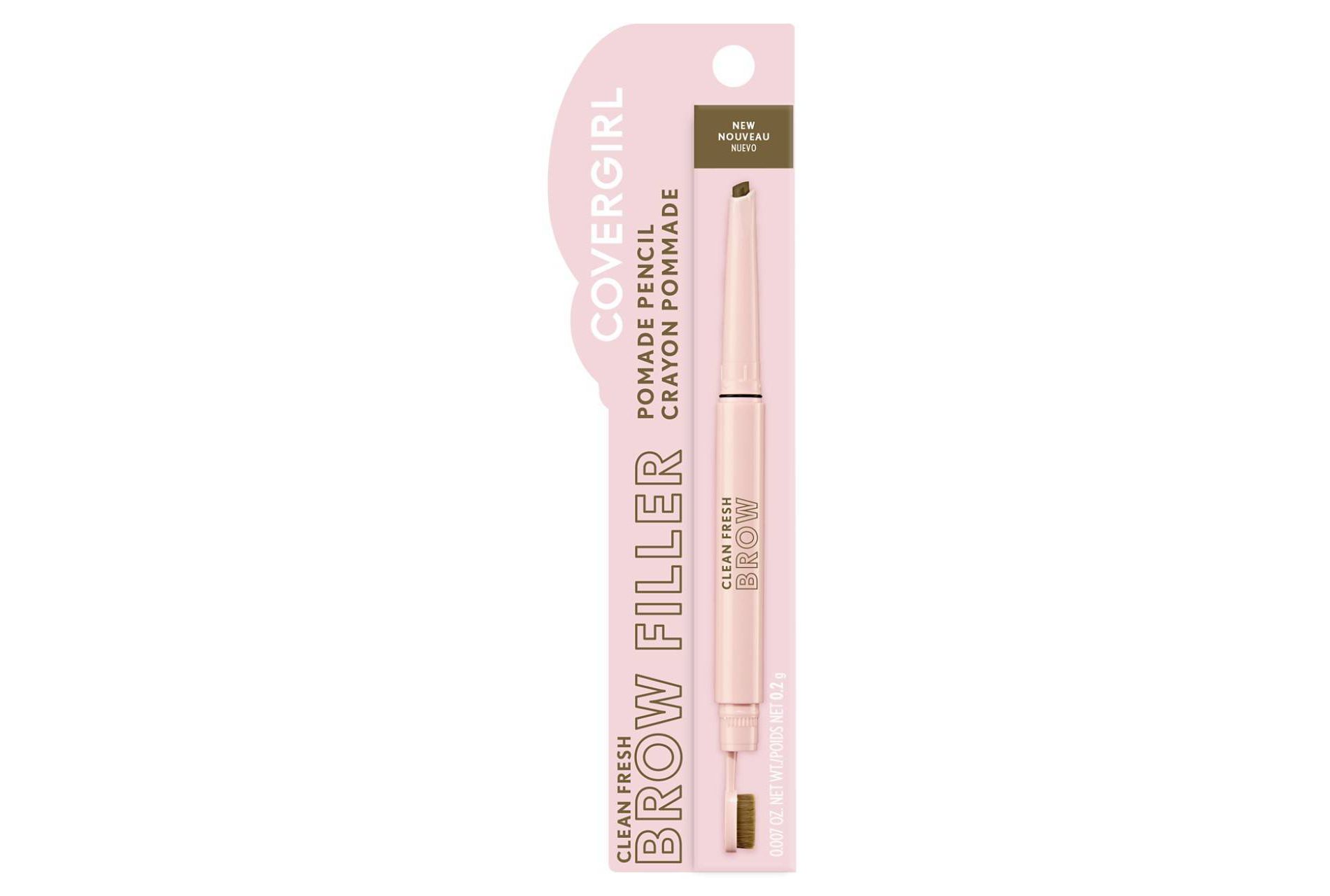 COVERGIRL Clean Fresh Brow Filler Pomade Eyebrow Pencil - 400 Soft Brown - 0.007oz