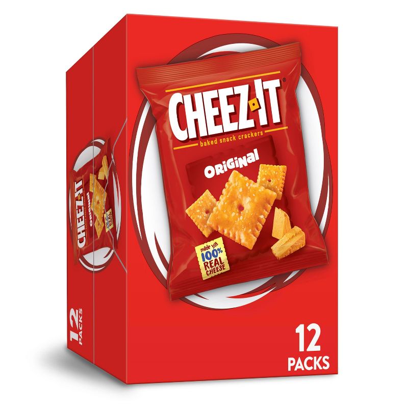Cheez-It Original Baked Snack Crackers - 1oz - 12ct, 1 of 10