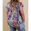 Women's Floral Impressions Blouse - entro - 2 of 4