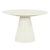 46.5''W Retro Round Dining Table, Minimalist Elegant Wood Table for Living Room -ModernLuxe - image 4 of 4