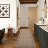 Scalloped Pattern Rugs for Living Room Bedroom Soft Non Slip Low Pile Throw Carpet Washable Foldable Area Rug - 3 of 4