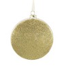 4.5 Inch Santa Holly Glass Ornament Claus Glitter Christmas Tree Ornaments - 2 of 3