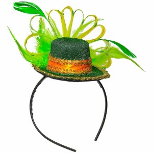 Skeleteen Girls Top Hat Headband - Green - 1 of 3