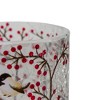 Northlight 3" Hand Painted Sparrows and Berries Flameless Glass Christmas Candle Holder - 4 of 4