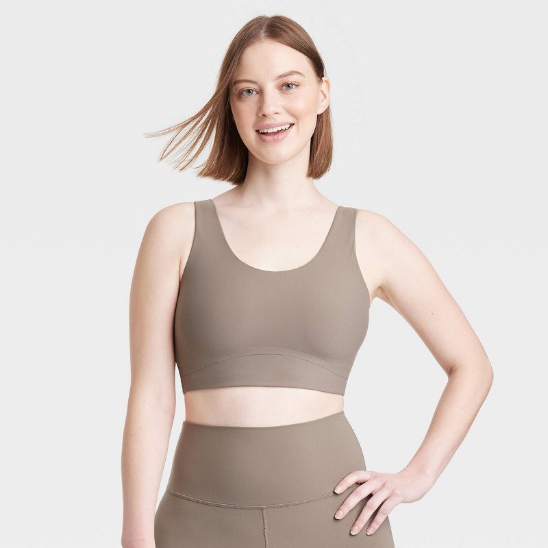 Women's Everyday Soft Medium Support Longline Sports Bra - All In Motion™, 4 of 13