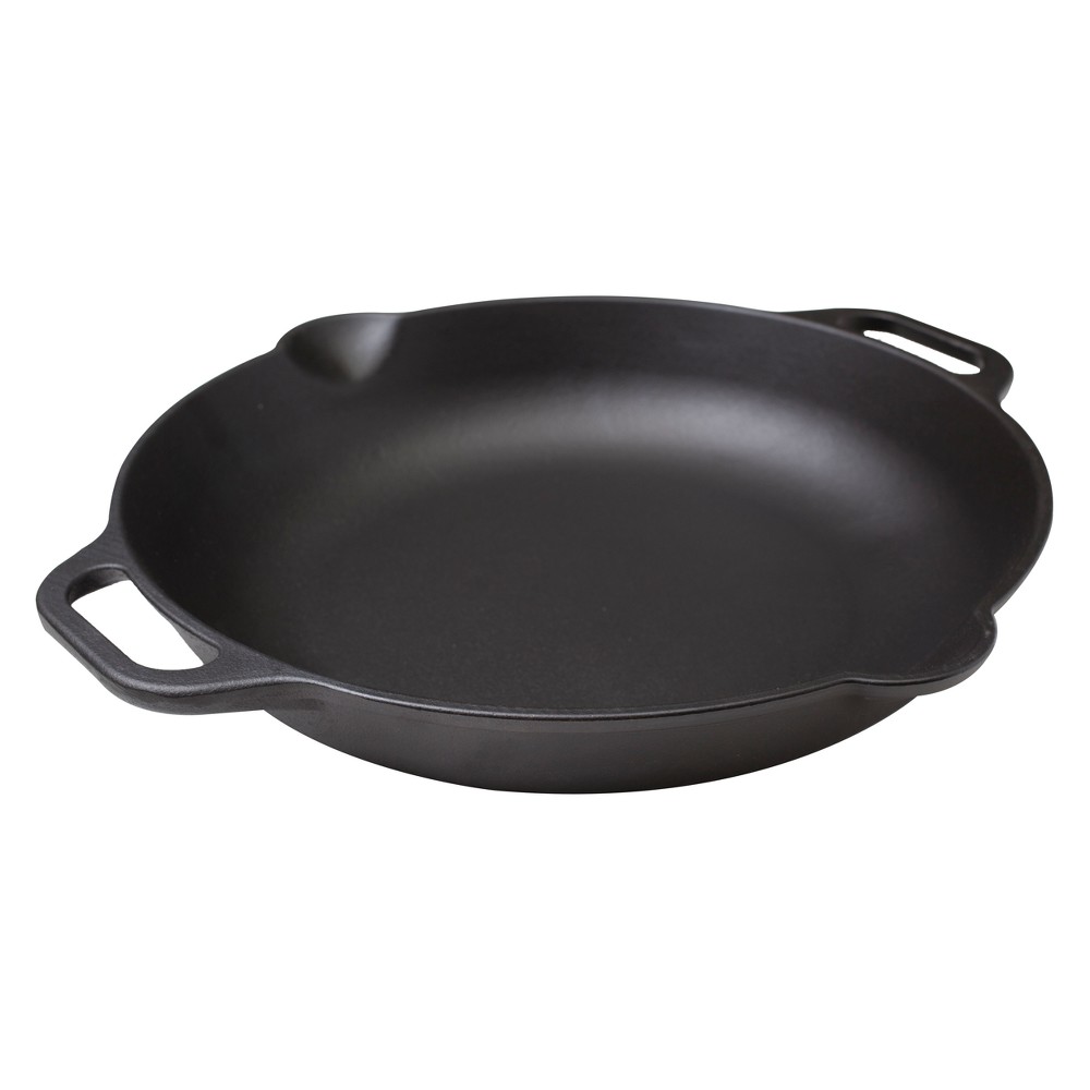 Victoria Cast Iron Paella Skillet 13 Black