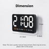 WhizMax 8" Led Digital Wall Clock with with Temperature Date - 2 of 4