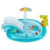 Intex 57165EP Gator Outdoor Inflatable Kiddie Pool Water Play Center with Slide - image 4 of 4