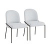 Christopher Knight Home Aiken Modern Polyester Dining Chair with Iron Frame (Set of 2) - 2 of 4