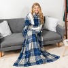 PAVILIA Wearable Blanket with Sleeves for Women Men Adults, Warm Soft Plush Snuggle Pocket Sleeved TV Throw - 2 of 4