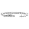 Pompeii3 Men's Polished Steel Clasp 6mm Thin Oval Flexible Link  8.5 " Bracelet - 2 of 3