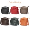 Crossbody Bags for Women, Real Leather Crossbody Handbags Purses Sling Crossover Shoulder Bag Shoulder Handbags Red - 2 of 2