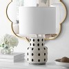 Kencia Table Lamp - 22.25 Inch Height - TBL4375 - Cream/Black - Safavieh - 2 of 3