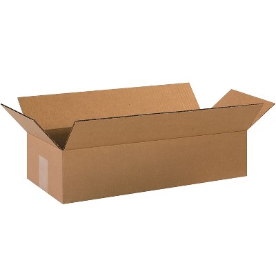 Box Partners Long Corrugated Boxes 20" x 8" x 4" Kraft 25/Bundle 2084