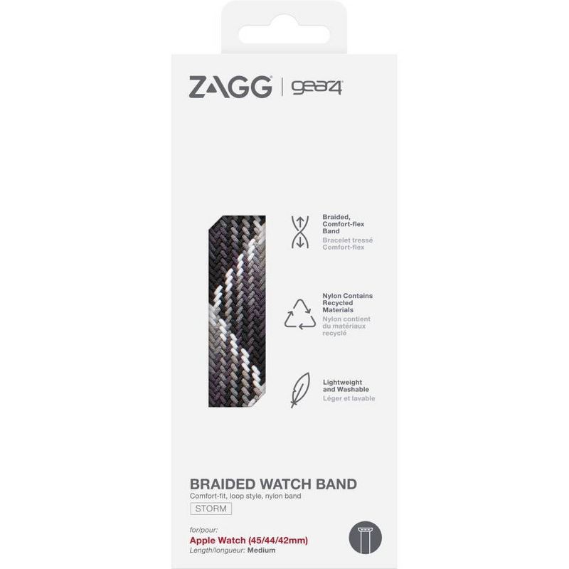 ZAGG Gear4 Braided Apple Watch Band 45/44/42mm FG MD - Storm, 3 of 5
