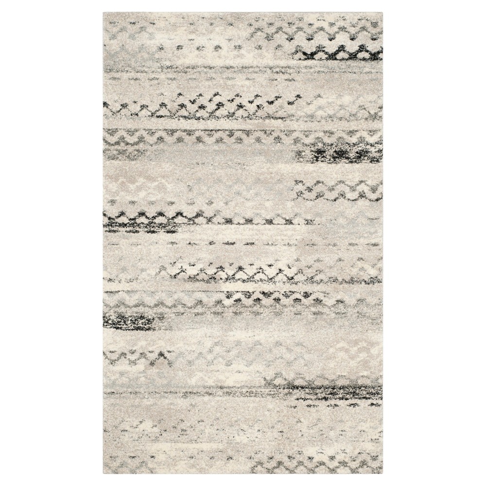 Marea Area Rug - Cream / Gray ( 6' X 9' ) - Safavieh