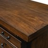 Martin Furniture Addison Half Pedestal Desk Auburn : Sturdy Office Furniture with File Storage, No Assembly Required - 3 of 4
