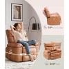 GustoWave Power Rocker Swivel Recliner Chair - Heat and Massage, Adjustable Electric Recliner Ergonomic PU Leather Single Sofa - 4 of 4