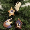 Positive Image Gifts 3.5 Inch Nativity Set/4 Manger Kings Angel Star Tree Ornaments - 2 of 3