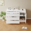 PAGED Dresser Chest of Drawers Wooden Storage Cabinet with 4 Doors and 2 Drawers for Bedroom - 3 of 4