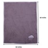 Bacati - Clouds Grey Embroidered Blanket - 3 of 4